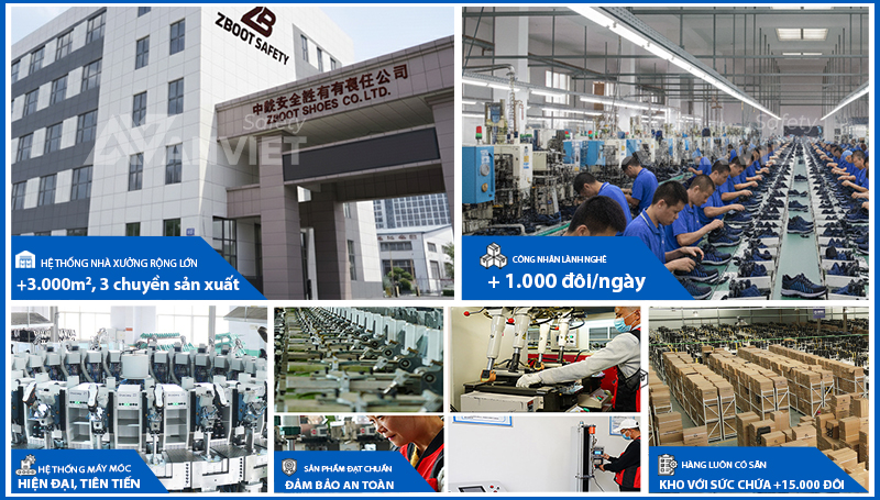 Bảo Hộ An Việt chủ động xưởng sản xuất cung ứng số lượng lớn gi&agrave;y bảo hộ cho doanh nghiệp.