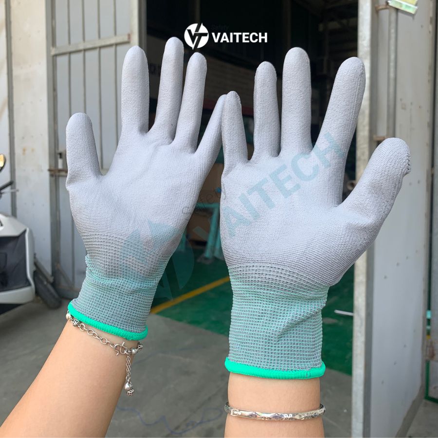 Găng tay PU phủ ngón không chống tĩnh điện T121, Size M