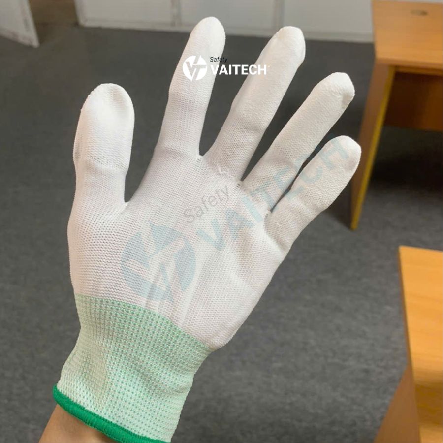 Găng tay PU phủ ngón không chống tĩnh điện T121, Size M