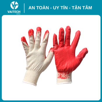 Găng tay sơn đỏ