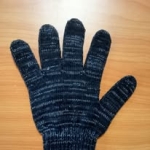 Găng tay sợi len màu muối tiêu T107